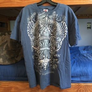 Harley Davidson Motorcycles Blue Tshirt Size Large
